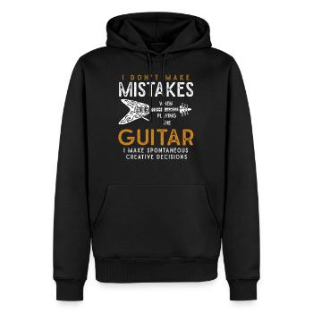 Gitarre, E Gitarre, Musikband Geschenk - Männer Premium Bio Hoodie - Schwarz - Vorne - Nico (187cm)