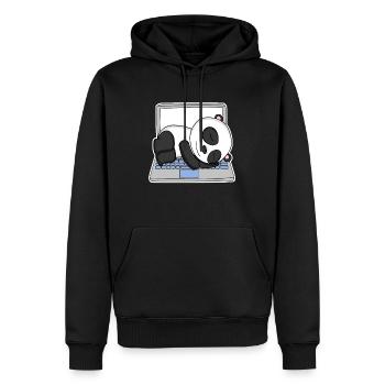 Computer Nerd Programmierer Herren Geschenk - Männer Premium Bio Hoodie - Schwarz - Vorne - Nico (187cm)