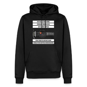 Gitarre, E Gitarre, Musikband Geschenk, Gitarrist - Männer Premium Bio Hoodie - Schwarz - Vorne - Nico (187cm)