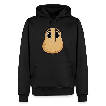 Jolie pomme de terre - Sweat à capuche Premium bio Homme - noir - Devant - Nico (187cm)