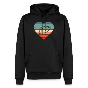 Piroshky Pierogi Teigtaschen Golabki Herz Geschenk - Männer Premium Bio Hoodie - Schwarz - Vorne - Nico (187cm)