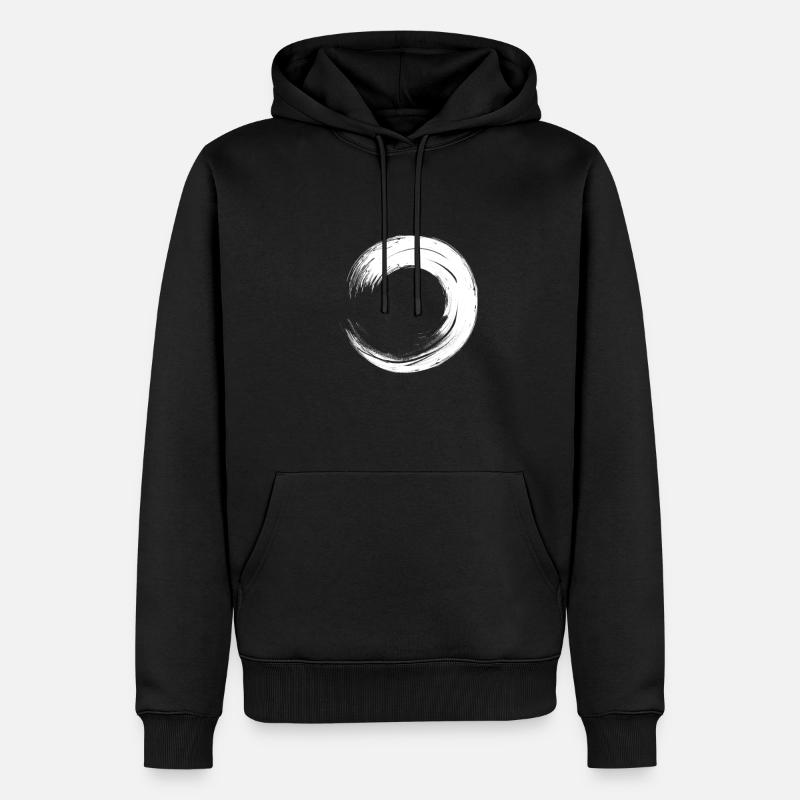 Kreis - Männer Premium Bio Hoodie - Schwarz