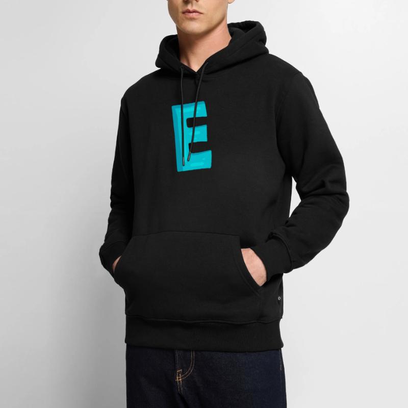 Anfangsbuchstabe E Buchstabe Männer Premium Bio Hoodie