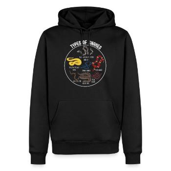 Snake types, Snake, Types of Snakes, Cobra - Men’s Premium Organic Hoodie - black - Front - Nico (187cm)