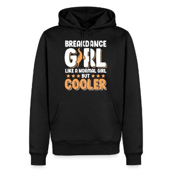 Breakdance Girl Mädchen - Männer Premium Bio Hoodie - Schwarz - Vorne - Nico (187cm)