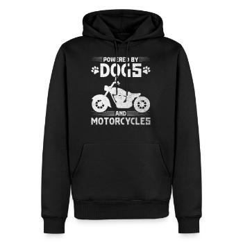 Cadeau de moto motard motos - Sweat à capuche Premium bio Homme - noir - Devant - Nico (187cm)