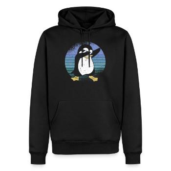 Costume de pingouin, pingouins, pingouins - Sweat à capuche Premium bio Homme - noir - Devant - Nico (187cm)