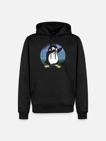 Costume de pingouin, pingouins, pingouins - Sweat à capuche Premium bio Homme - noir