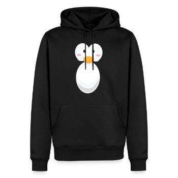 Costume de pingouin, pingouins, pingouins - Sweat à capuche Premium bio Homme - noir - Devant - Nico (187cm)