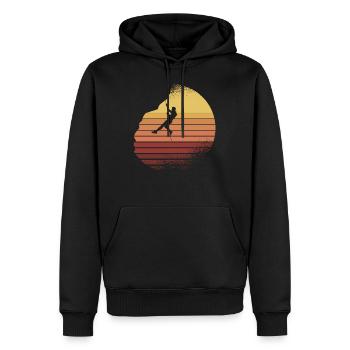 Escalade et alpinisme, Boulder GEschenk - Sweat à capuche Premium bio Homme - noir - Devant - Nico (187cm)