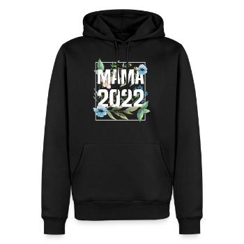 Werdende Mama 2022 Schwangerschaft Geburt Baby - Männer Premium Bio Hoodie - Schwarz - Vorne - Nico (187cm)