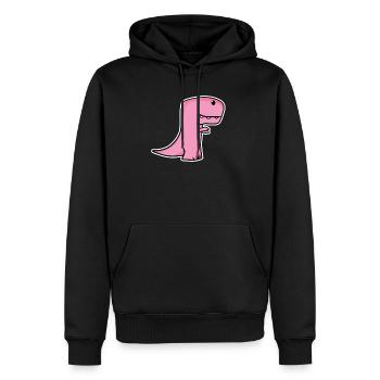 Des dinosaures pour les enfants - Sweat à capuche Premium bio Homme - noir - Devant - Nico (187cm)
