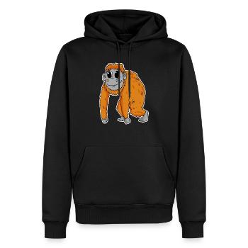 Orang Utan Affe - Männer Premium Bio Hoodie - Schwarz - Vorne - Nico (187cm)