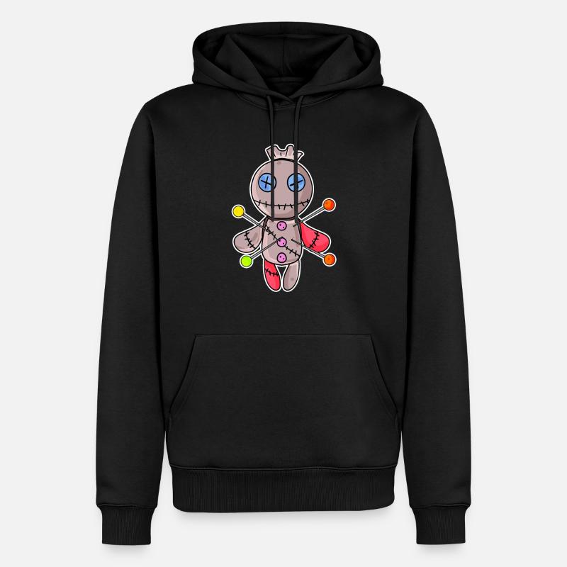 Voodoo doll - Männer Premium Bio Hoodie - Schwarz