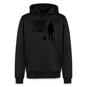 Hund gassi lustiger spruch - Männer Premium Bio Hoodie - Schwarz - Vorne - Nico (187cm)