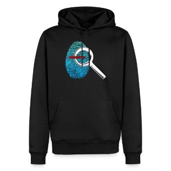 Detektiv, Kinder, - Männer Premium Bio Hoodie - Schwarz - Vorne - Nico (187cm)