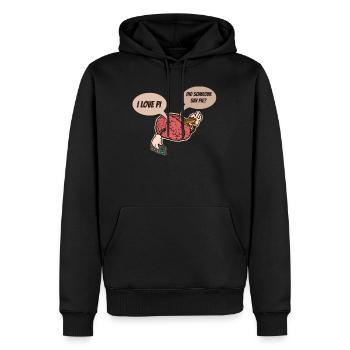 Pi Tag, Pi, 3. 145, gâteau, Drôle de jour - Sweat à capuche Premium bio Homme - noir - Devant - Nico (187cm)