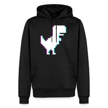 Information Dinosaurier Technologie IT Techniker - Männer Premium Bio Hoodie - Schwarz - Vorne - Nico (187cm)