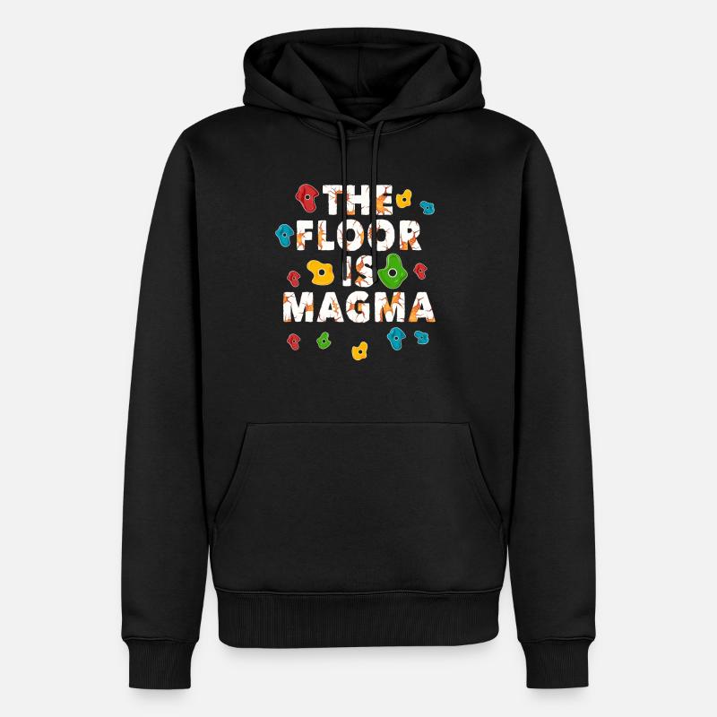 Klettern, Klettern, Klettern - Männer Premium Bio Hoodie - Schwarz