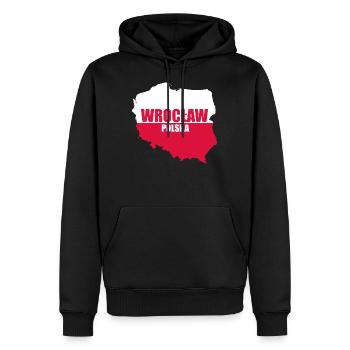 Polska WROCŁAW Breslau Polen Geschenk - Männer Premium Bio Hoodie - Schwarz - Vorne - Nico (187cm)