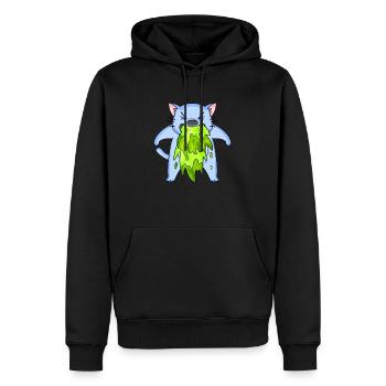 Erbrechen - Männer Premium Bio Hoodie - Schwarz - Vorne - Nico (187cm)