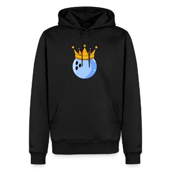 Bowling King - Boule de Bowling Roi Couronne - Sweat à capuche Premium bio Homme - noir - Devant - Nico (187cm)