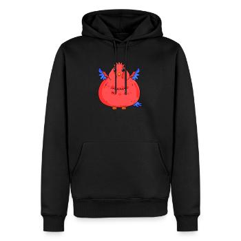 Graisse perroquet graisse corporelle - Sweat à capuche Premium bio Homme - noir - Devant - Nico (187cm)