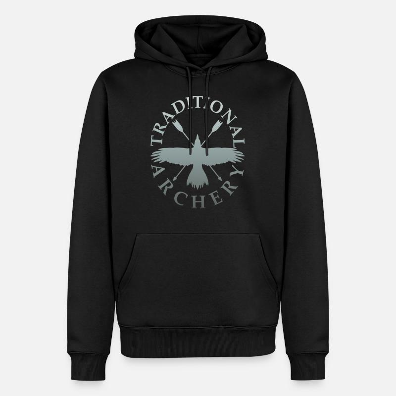 Bogenschießen Bogenschiessen Archery Pfeil Bogen - Männer Premium Bio Hoodie - Schwarz