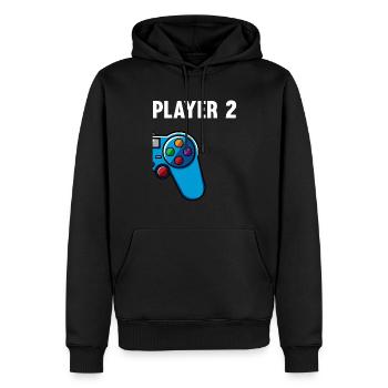 Gamer 1 2 Player Gaming Gaming Console Gift - Men’s Premium Organic Hoodie - black - Front - Nico (187cm)