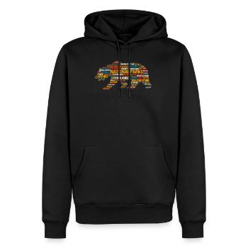 Nationalparks Der USA In Einem Bären - Männer Premium Bio Hoodie - Schwarz - Vorne - Nico (187cm)
