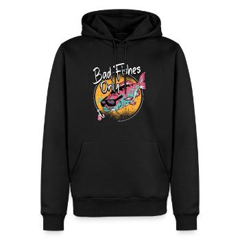 Pêche Maléfique poissons sort Poissons Pêche Cadeau - Sweat à capuche Premium bio Homme - noir - Devant - Nico (187cm)