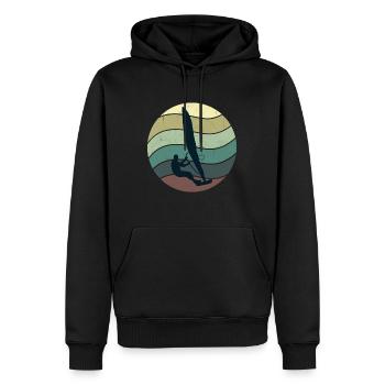 Windsurfer Windsurfen Geschenkidee - Männer Premium Bio Hoodie - Schwarz - Vorne - Nico (187cm)