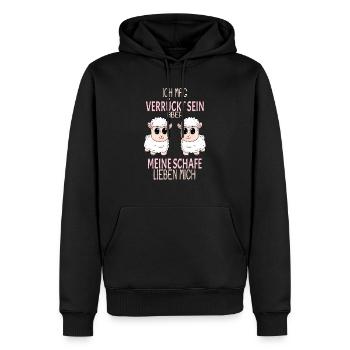 Schaf Schafe Spruch Geschenk - Männer Premium Bio Hoodie - Schwarz - Vorne - Nico (187cm)