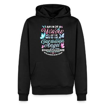 Widow of a Beautiful Man, Mourning, - Men’s Premium Organic Hoodie - black - Front - Nico (187cm)