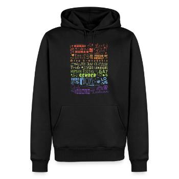 LGBT Love is love Human Tolerance Pride Gender - Männer Premium Bio Hoodie - Schwarz - Vorne - Nico (187cm)