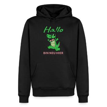 Baby Geburt Nachwuchs - Männer Premium Bio Hoodie - Schwarz - Vorne - Nico (187cm)