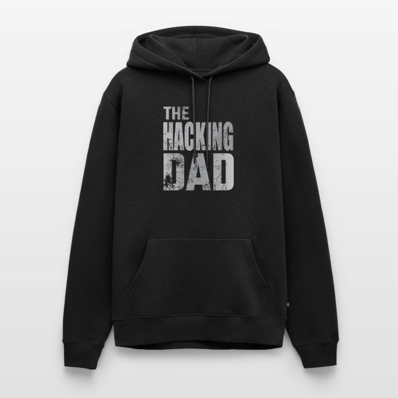 Le Hacking Dad Hacking Père Papa Code ordinateur Sweat à capuche Premium bio Homme