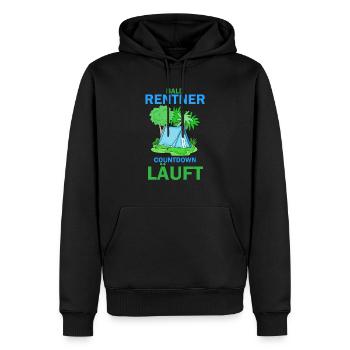 Rentner Countdown - Männer Premium Bio Hoodie - Schwarz - Vorne - Nico (187cm)