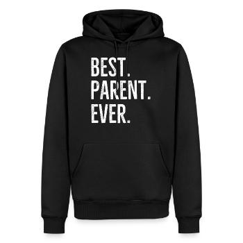 Beste Eltern aller Zeiten - Männer Premium Bio Hoodie - Schwarz - Vorne - Nico (187cm)