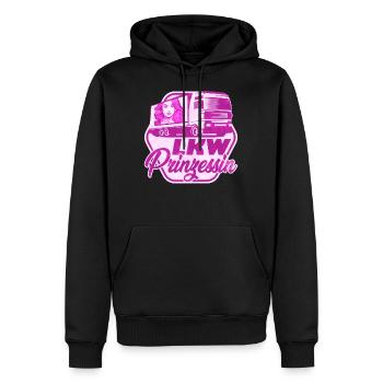 LKW Prinzessin Truck LKW Fahrerin - Männer Premium Bio Hoodie - Schwarz - Vorne - Nico (187cm)