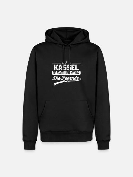 Kassel die Stadt der Mythos die Legende - Männer Premium Bio Hoodie - Schwarz