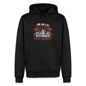 Ich hasse es so sexy zu sein #Offenbach - Männer Premium Bio Hoodie - Schwarz - Vorne - Nico (187cm)