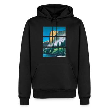 Yosemite Parc National Aventure Montagne Cadeau - Sweat à capuche Premium bio Homme - noir - Devant - Nico (187cm)