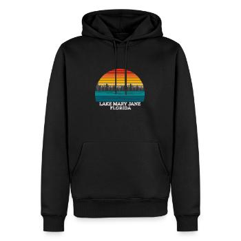 Lac Mary Jane Floride - Sweat à capuche Premium bio Homme - noir - Devant - Nico (187cm)