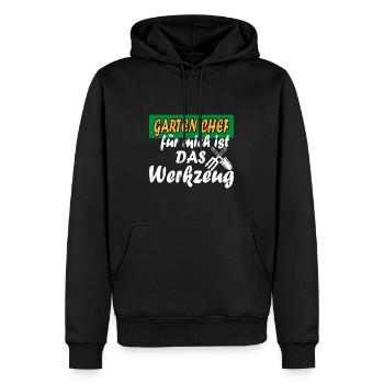 Garten Chef für mich ist das Werkzeug Gärtnerei - Männer Premium Bio Hoodie - Schwarz - Vorne - Nico (187cm)