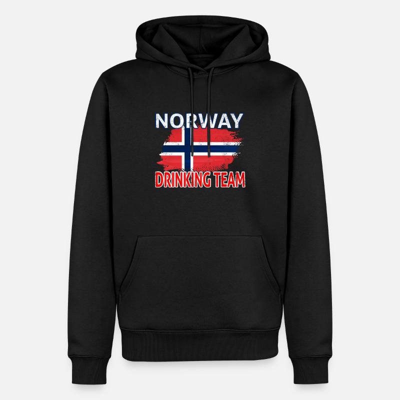 Norway Drinking Team - Sweat à capuche Premium bio Homme - noir