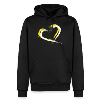 Cité du Vatican - Sweat à capuche Premium bio Homme - noir - Devant - Nico (187cm)