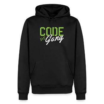 Hacking Programmer Hacker Code Coding Cadeau - Sweat à capuche Premium bio Homme - noir - Devant - Nico (187cm)
