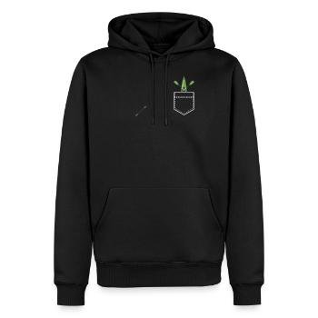 Excursion en canoë Kayak Pagayage Embouteillage Aviron Cadeau - Sweat à capuche Premium bio Homme - noir - Devant - Nico (187cm)