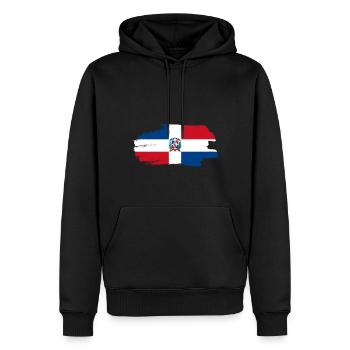 Dominican Republic Flag Dom Rep Flag Travel - Men’s Premium Organic Hoodie - black - Front - Nico (187cm)